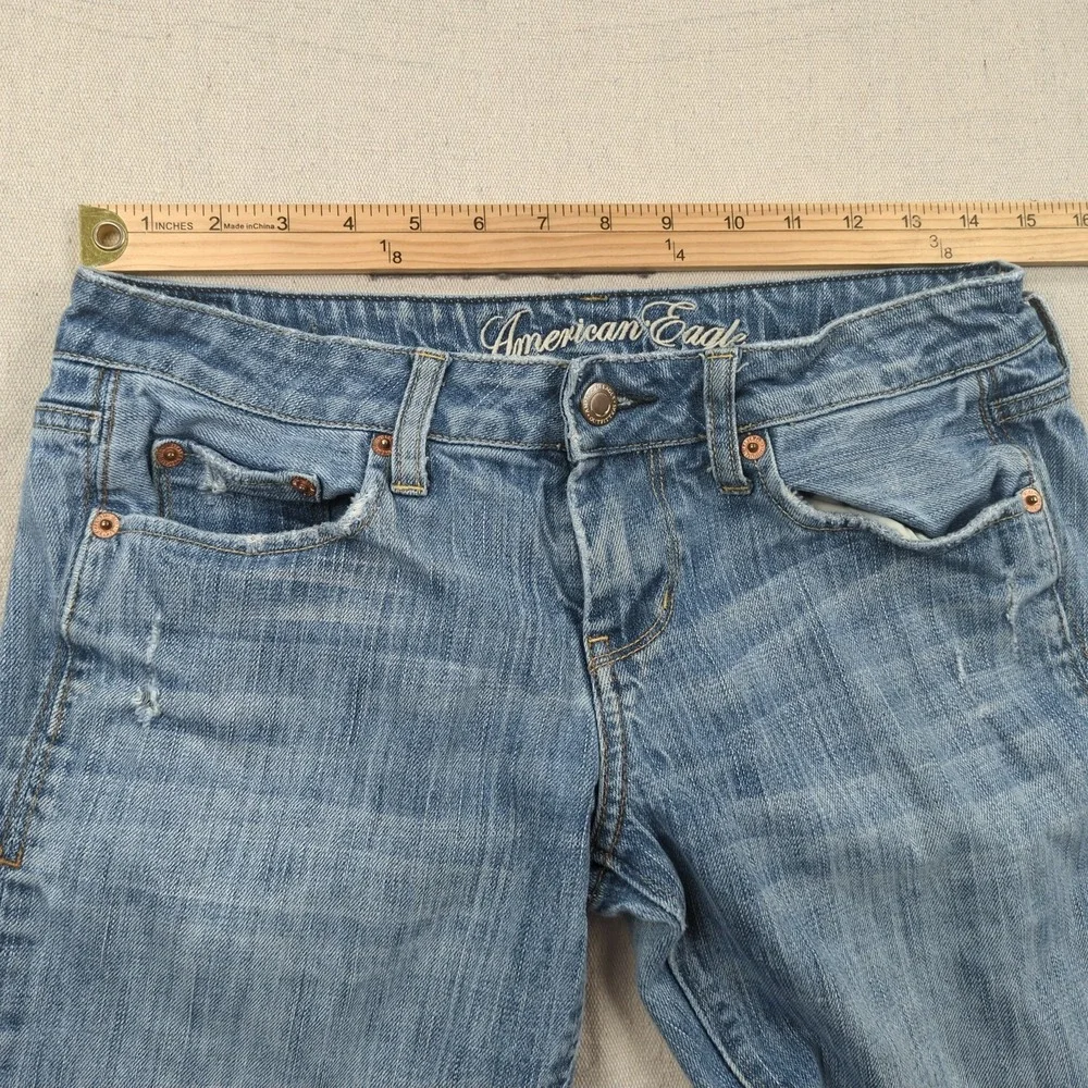 Vintage American Eagle Jeans‎ Womens 4 Blue True Boot Cut Western Boho Cowgirl
